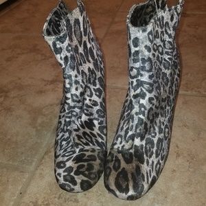Leopard booties